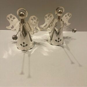 Silver Angel Candle Stick holders